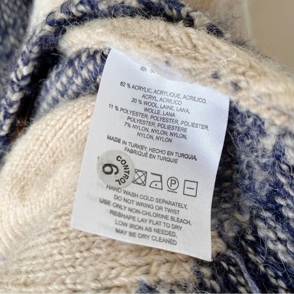 Sleeping On Snow Anthropologie | Mabli Wool Blend Cardigan Sweater Vest XS/S - Picture 7 of 8